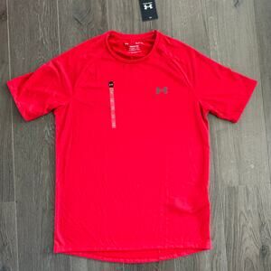 Under Armour UA Tech Tee 2.0 Training Athletic Shirt Loose Fit Red Mens Small